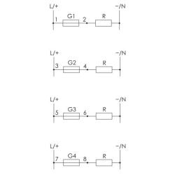 Moduł bezpiecznikowy BZ-4 F&F