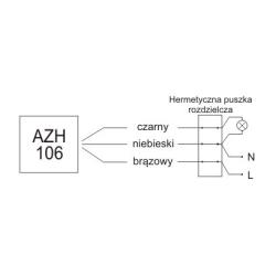 Automat zmierzchowy hermetyczny AZH-106 16A F&F