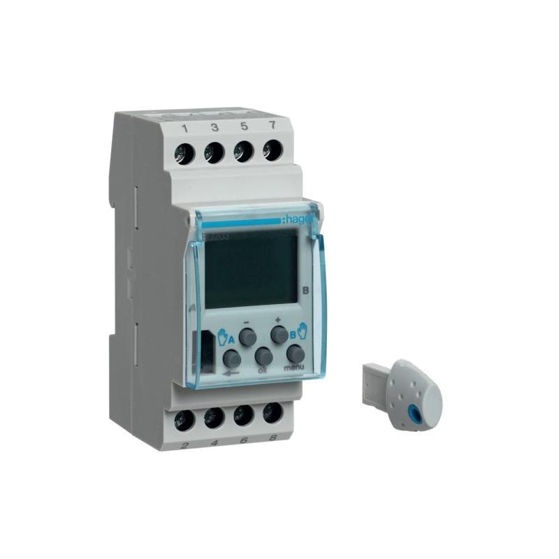 Programator czasowy EG203 tygodniowy 56 programów dwukanałowy 16A 230V 1P