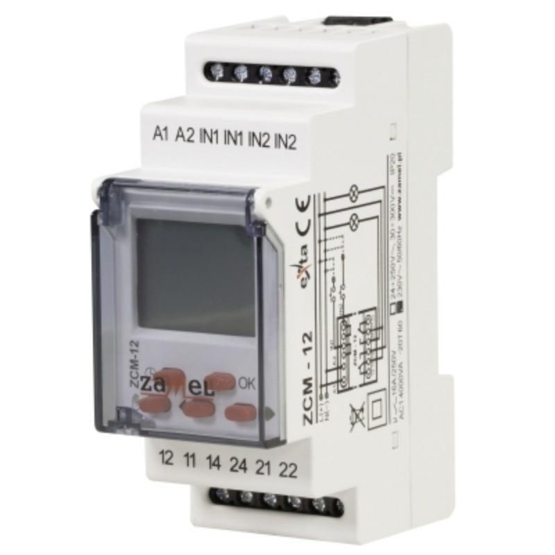 Programator czasowy ZCM-12 tygodniowy dwukanałowy