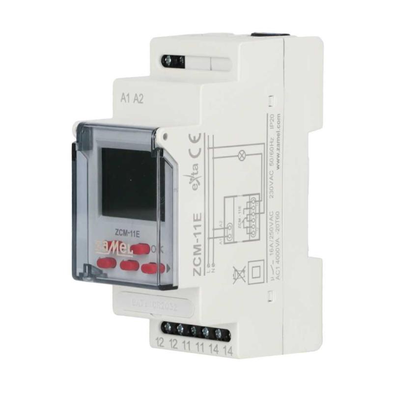 Programator czasowy ZCM-11E tygodniowy jednokanałowy