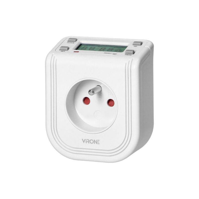 Elektroniczny programator czasowy z górnym wyświetlaczem LCD, 230 VAC 3680W  DT-4