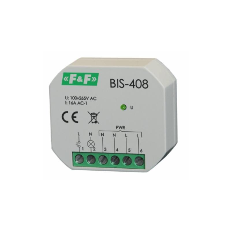 Przekaźnik bistabilny BIS-408 LED włącz-wyłącz