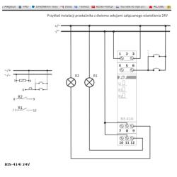 Przekaźnik bistabilny BIS-413 LED 24V z wyłącznikiem czasowym F&F