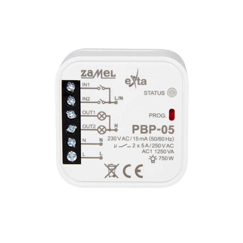 Przekaźnik bistabilny 2-kanałowy PBP-05