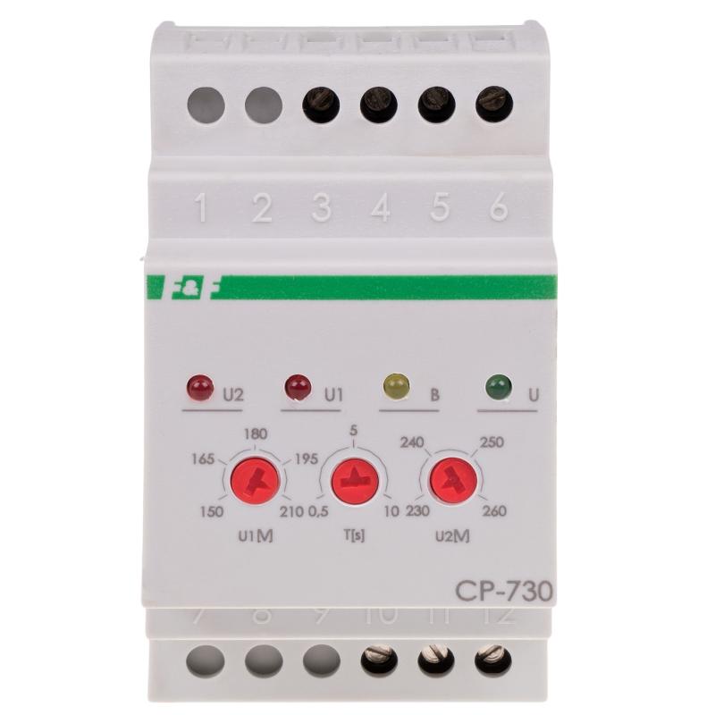 Przekaźnik napięciowy CP-730 z blokadą czasową