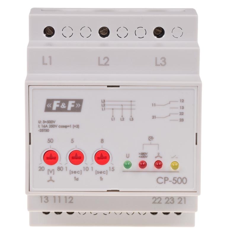 Przekaźnik napięciowy CP-500 bez przewodu neutralnego