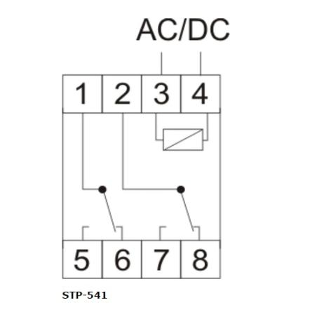 Sterownik czasowy programowalny prawo-lewo STP-541
