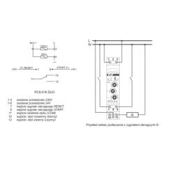 Przekaźnik czasowy 10-funkcyjny PCS-516 DUO 230V AC / 24V AC/DC F&F