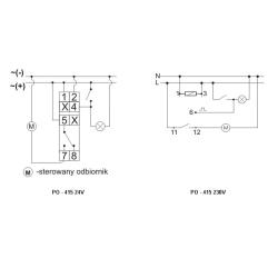 Przekaźnik czasowy z opóźnionym opadaniem PO-415 24V F&F