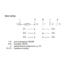 Moduł rozszerzeń we/wy z wyjściem MODBUS RTU - MR-DIO-1 F&F