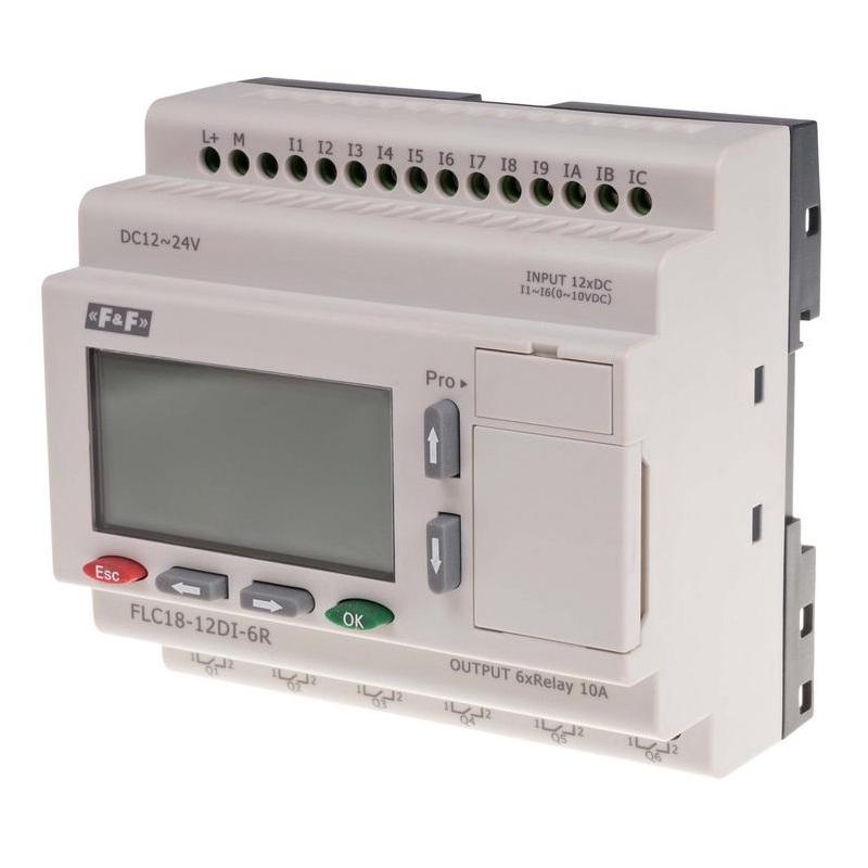 Sterownik programowalny 12 wejść cyfrowych - FLC18-12DI-6R