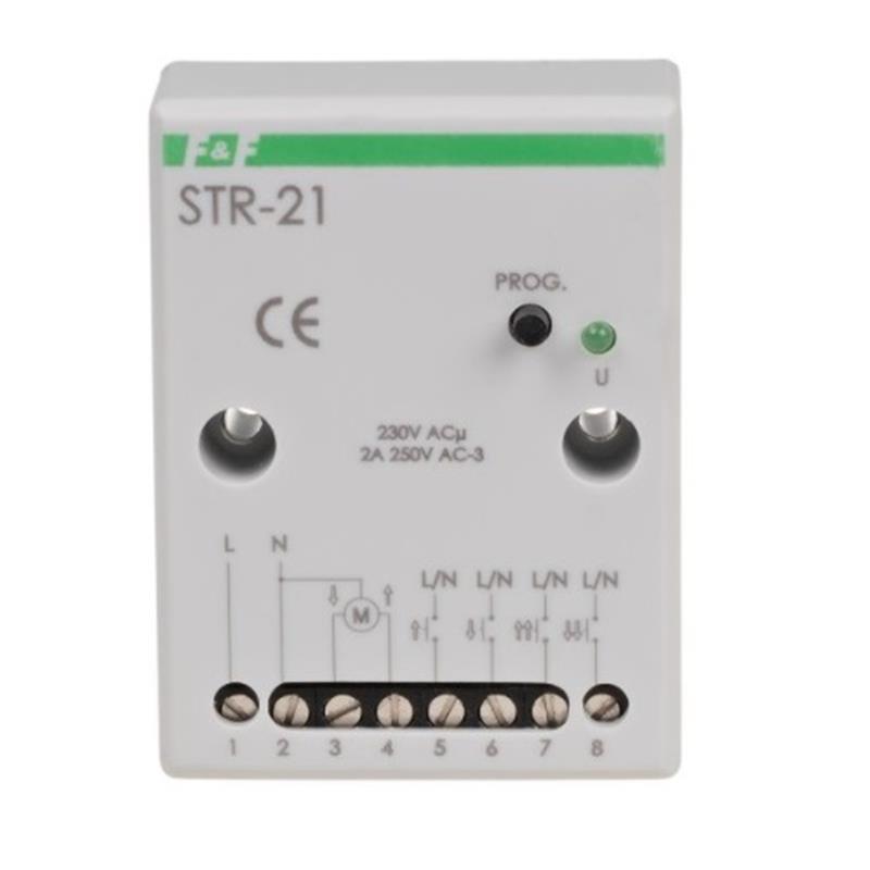 Sterownik rolet dwuprzyciskowy STR-21 Sterownik rolet dwuprzyciskowy STR-21