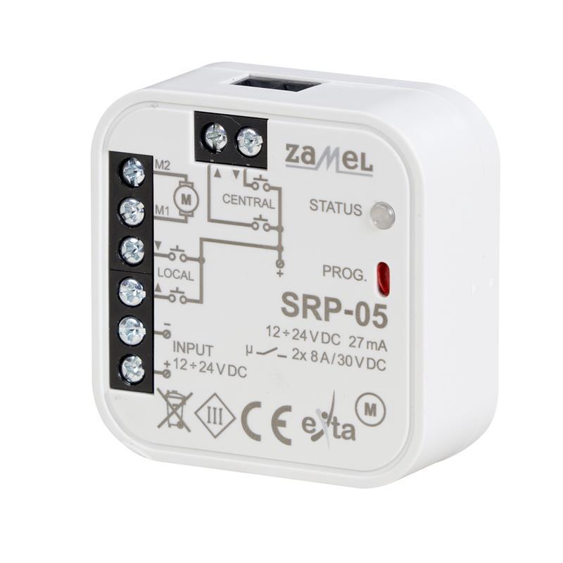Sterowniki rolet dopuszkowy uniwersalny 12-24V SRP-05 Sterowniki rolet dopuszkowy uniwersalny 12-24V SRP-05