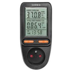 Watomierz, kalkulator energii z wyświetlaczem LCD OR-WAT-435/B Orno