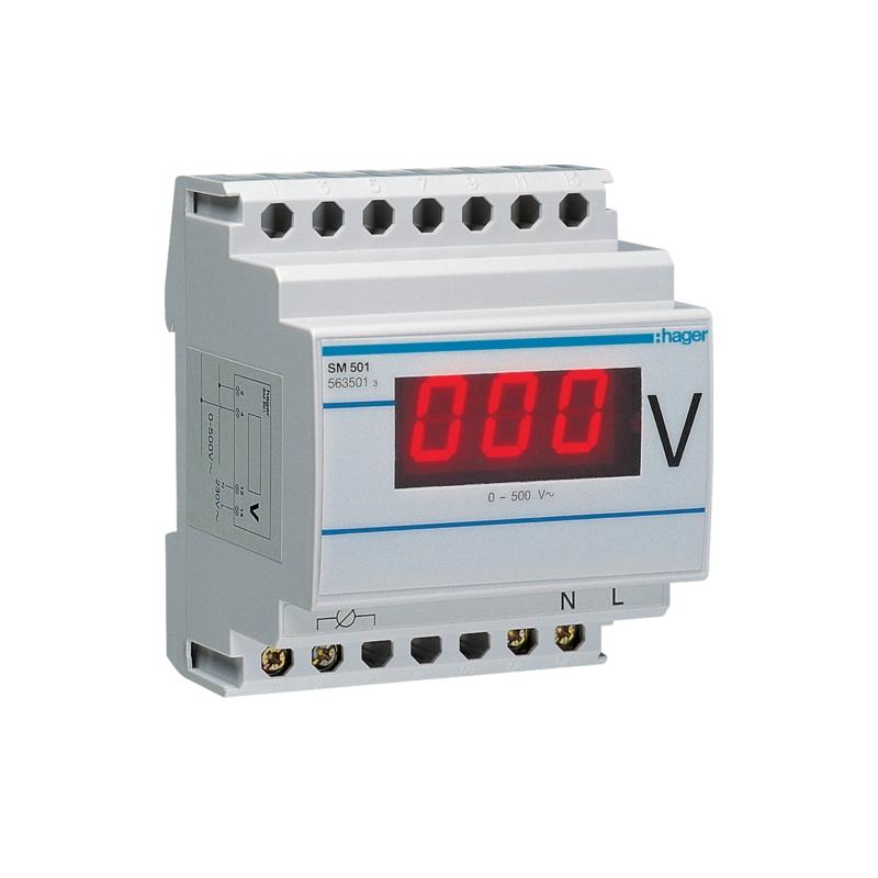 Woltomierz cyfrowy 0-500V SM501