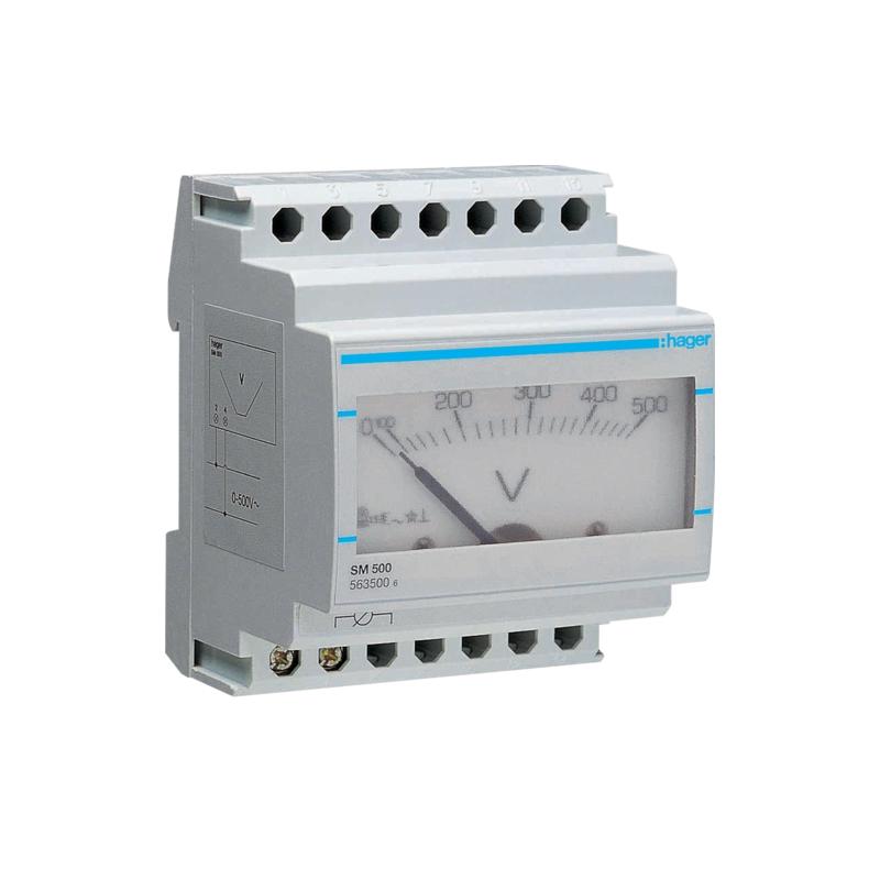 Woltomierz analogowy 0-500V SM500
