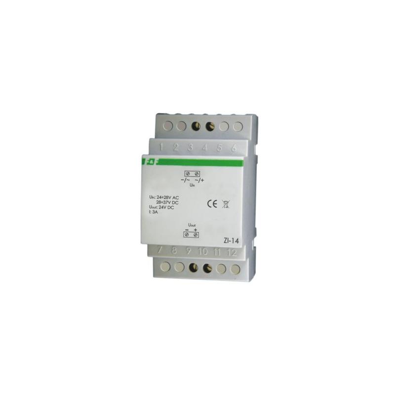 Stabilizator impulsowy 12V DC ZI-12 12-28V AC / 16-37V DC 3A 3A