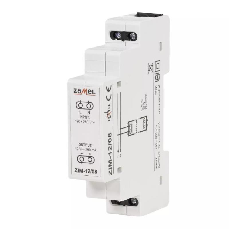 Zasilacz impulsowy ZIM-12/08
