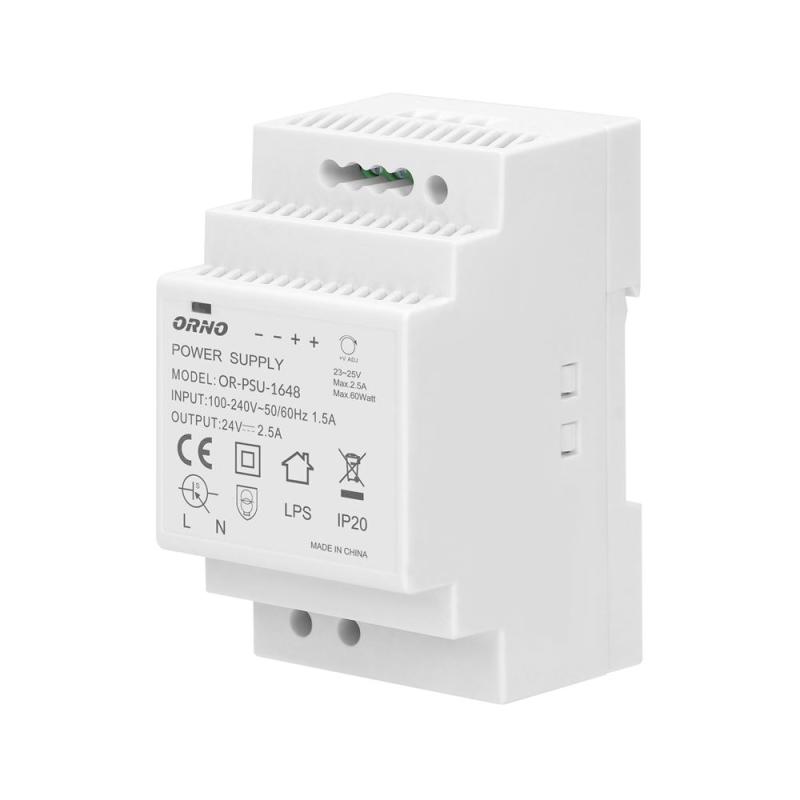Zasilacz na szynę DIN 24VDC 2,5A 60W OR-PSU-1648