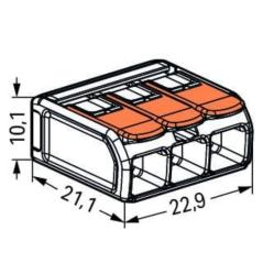 Złączka Wago 3x6mm 221-613