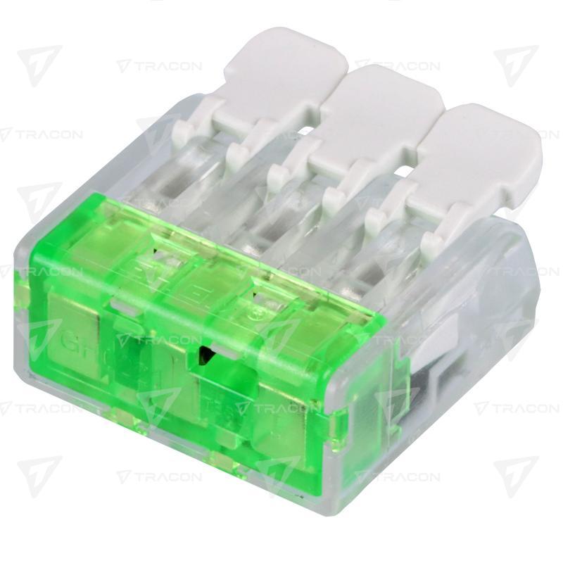 Złączka otwierana 3x0.2-4mm - RVOG3 - Tracon