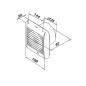 Wentylator łazienkowy SOLID SILENT D 125SR H