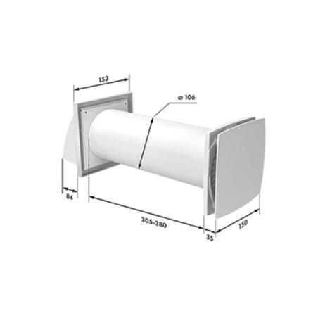 Rekuperator ścienny SOLO 100+ Ventika