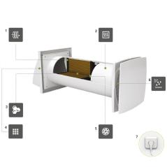 Rekuperator ścienny SOLO 100+ Ventika