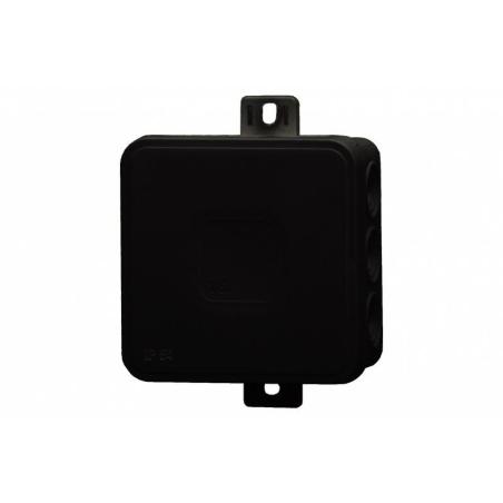 Puszka hermetyczna V5, termoplast 75x75x41 IP54, czarna - klik, 12 osłabień  F1.0268