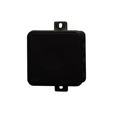 Puszka hermetyczna V7, termoplast 100x100x41 IP54, czarna - klik, 12 osłabień  F1.0296