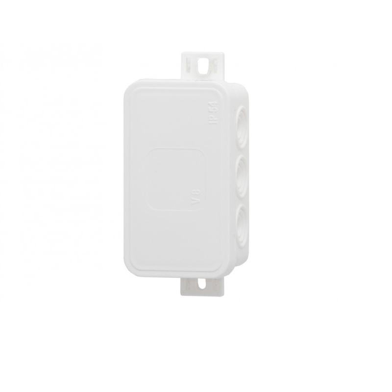Puszka hermetyczna V8, termoplast 80x45x41 IP54, biała - klik, 8 osłabień  F1.0260