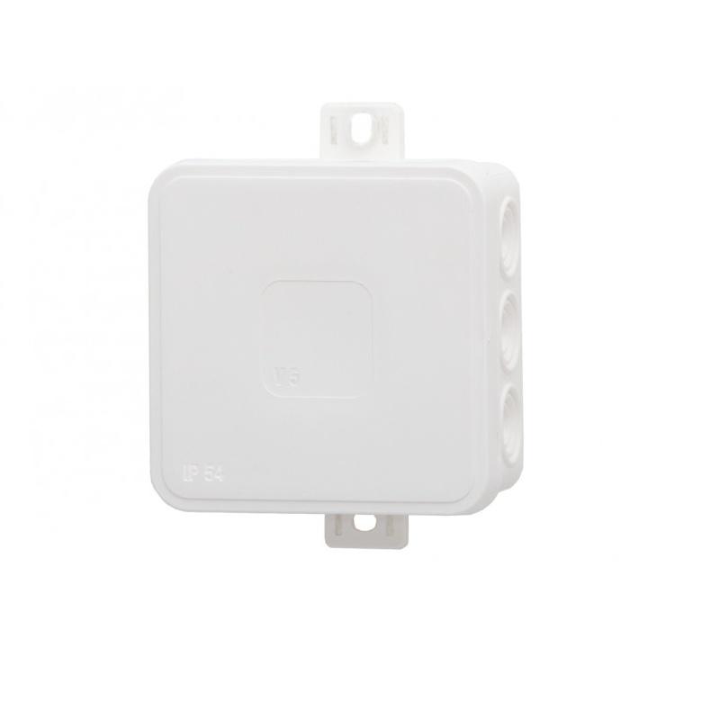 Puszka hermetyczna V5, termoplast 75x75x41 IP54, biała - klik, 12 osłabień  F1.0261