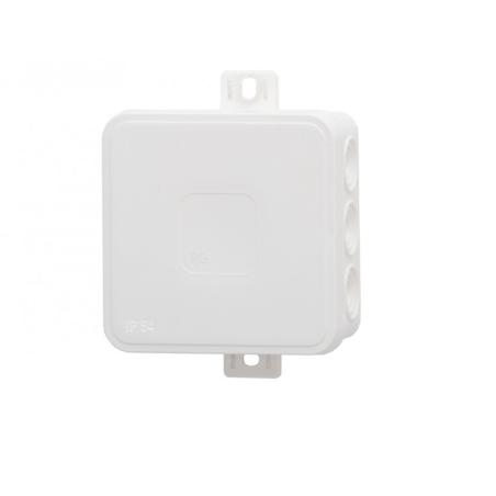 Puszka hermetyczna V5, termoplast 75x75x41 IP54, biała - klik, 12 osłabień  F1.0261