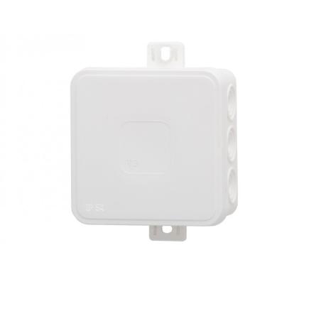 Puszka hermetyczna V7, termoplast 100x100x41 IP54, biała - klik, 12 osłabień  F1.0293