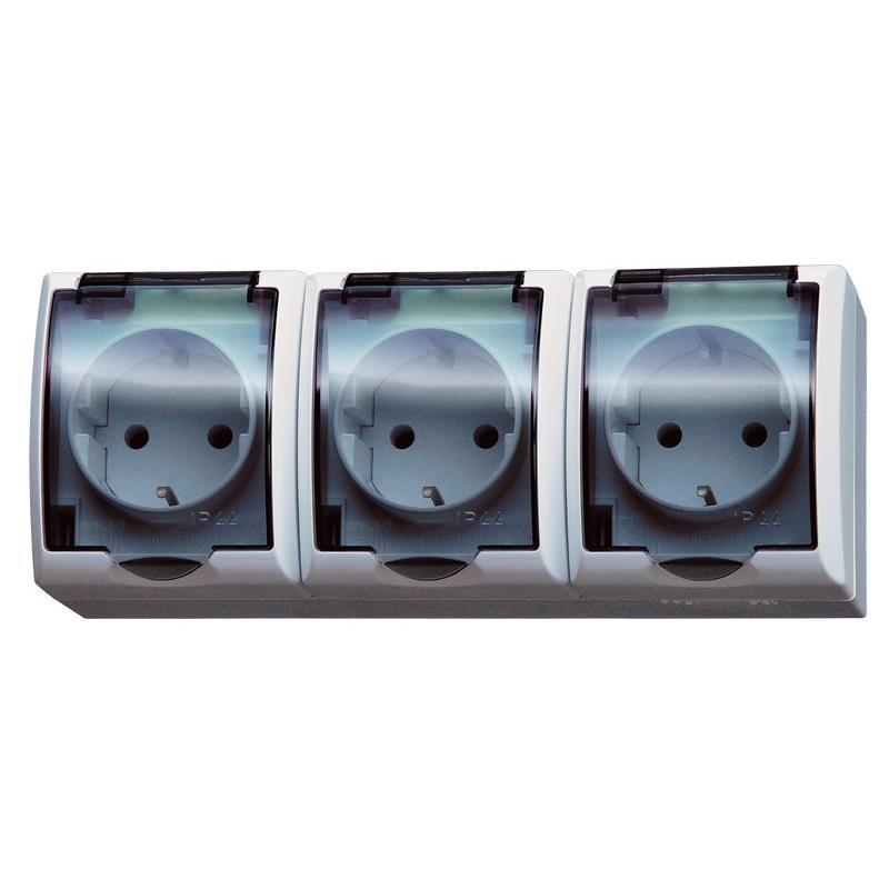 Ospel Fala - gniazdo potrójne SCHUKO GNH-3HZ/00/d