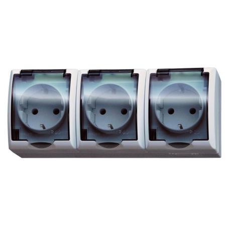 Ospel Fala - gniazdo potrójne SCHUKO GNH-3HZ/00/d