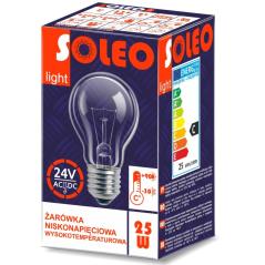Żarówka wysokotemperaturowa, niskonapięciowa E27 24V 25W
