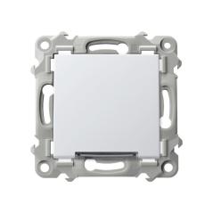 Ospel Szafir biały - Łącznik jednobiegunowy z podświetleniem ŁP-1ZS/m/00
