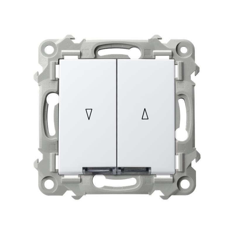 Ospel Szafir biały - Łącznik żaluzjowy z blokadą mechaniczną ŁP-7ZBS/m/00