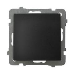 Ospel AS czarny - łącznik jednobiegunowy ŁP-1G/m/33