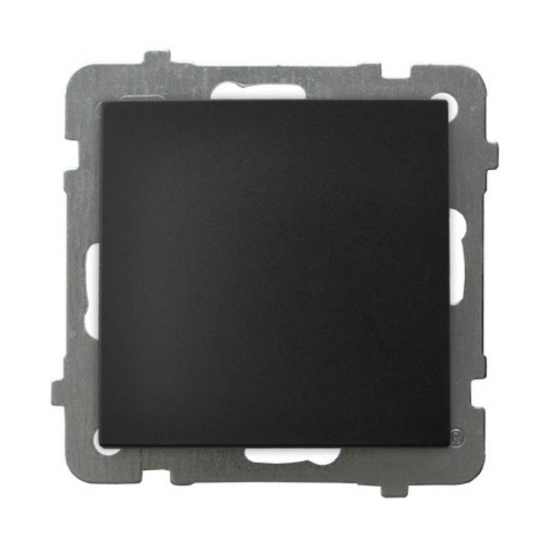 Ospel AS czarny - łącznik jednobiegunowy ŁP-1G/m/33