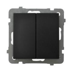 Ospel AS czarny - łącznik świecznikowy ŁP-2G/m/33