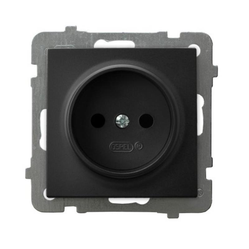 Ospel AS czarny - gniazdo pojedyncze GP-1G/m/33