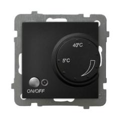 Ospel AS czarny - regulator z czujnikiem napowietrznym RTP-1GN/m/33