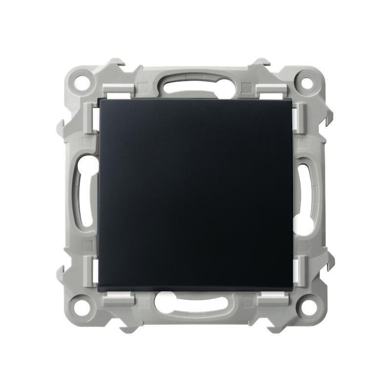 Ospel Szafir czarny metalik - Łącznik jednobiegunowy ŁP-1Z/m/33