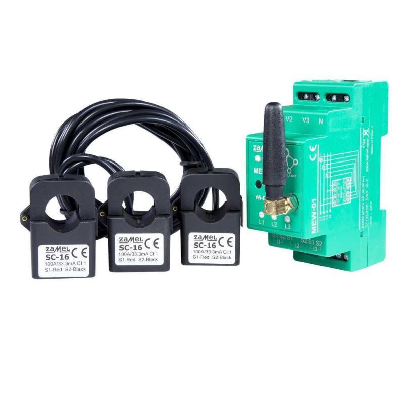 Supla - monitor energii elektrycznej Wi-Fi 3F+N MEW-01