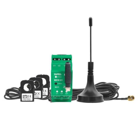 Supla - monitor energii elektrycznej z anteną zewnętrzną Wi-Fi 3F+N MEW-01/ANT