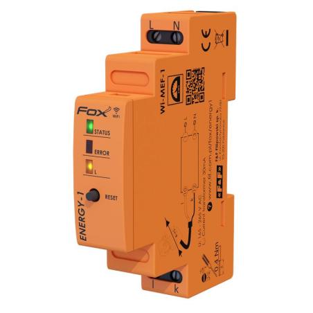 FOX - Monitor licznik energii elektrycznej Wi-Fi 1-fazowy - ENERGY 1