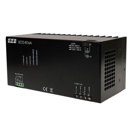 Ściemniacz oświetlenia do obwodów dużej mocy SCO-816A 230V
